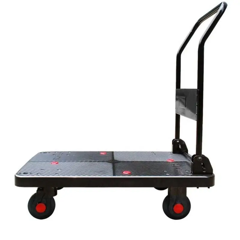 

Hand Carts Trolleys with Wheels for Grocery Heavy Duty Flatbed Wagon Flat Cart 660 lbs Capacity Moving Truck Dolly