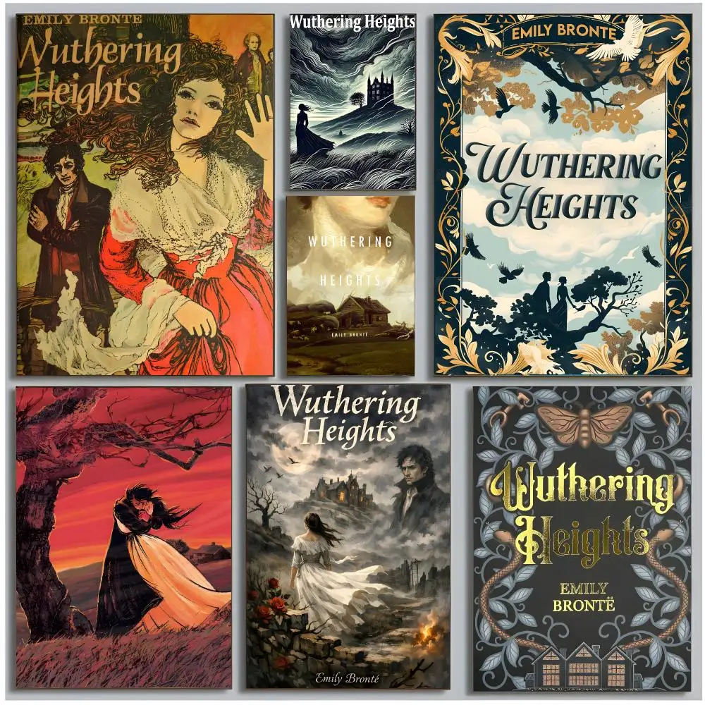 Classic Novel W-Wuthering Heights Poster Modern Wall Art Bedroom Living Room Print Unframed