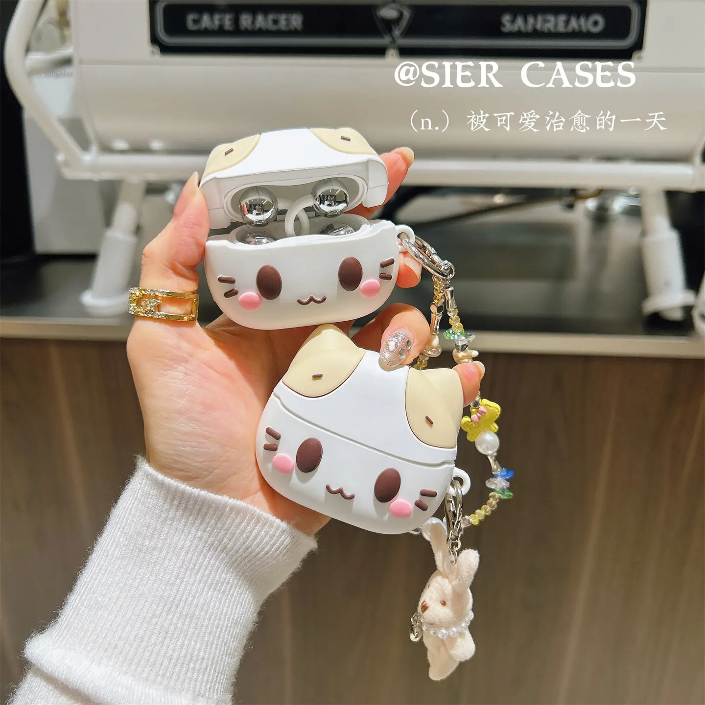 Case For Huawei FreeClip 2 Freebuds 7i 6i 5i 4i SE3 SE2 Kawaii 3D Sweet Cat Silicone Earbuds Protective Full Anti-drop Cover