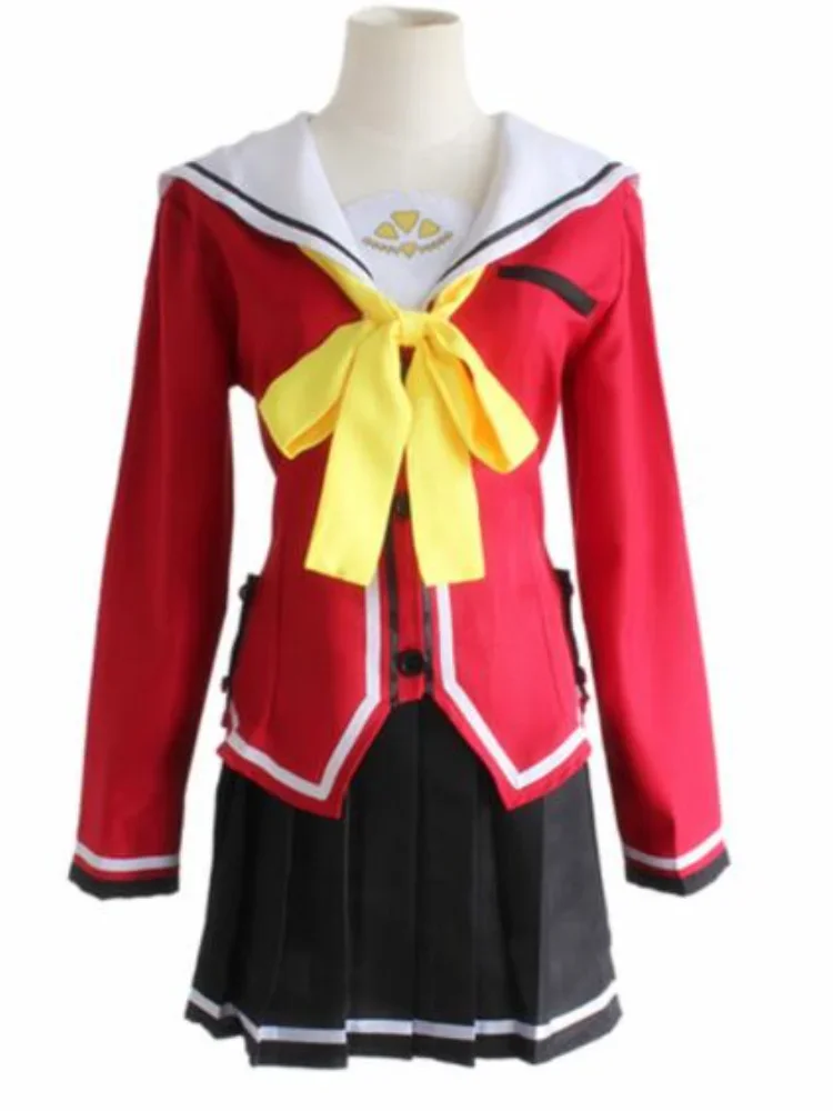 أنيمي شارلوت توموري ناو/يوسا نيشيموري زي مدرسي تأثيري ازياء مجموعة كاملة بدلة بحار (أعلى + تنورة + ربطة القوس فيونكة) #6