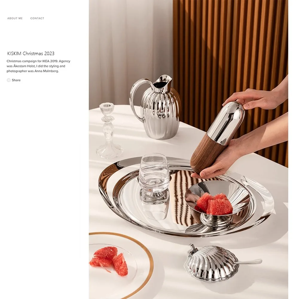 European Style Modern Light luxury Advanced Stainless Steel Fruit Fork Set Advanced Restaurant Desktop Dessert Fork Ornaments