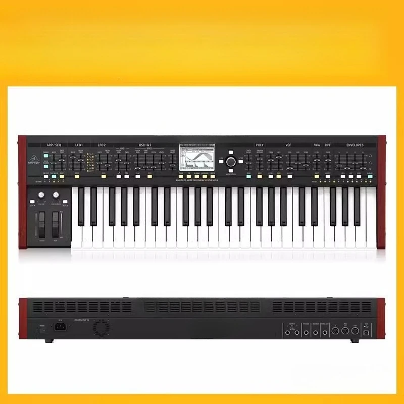 12 electronic keyboard 49 keys analog synthesizer control sequencer