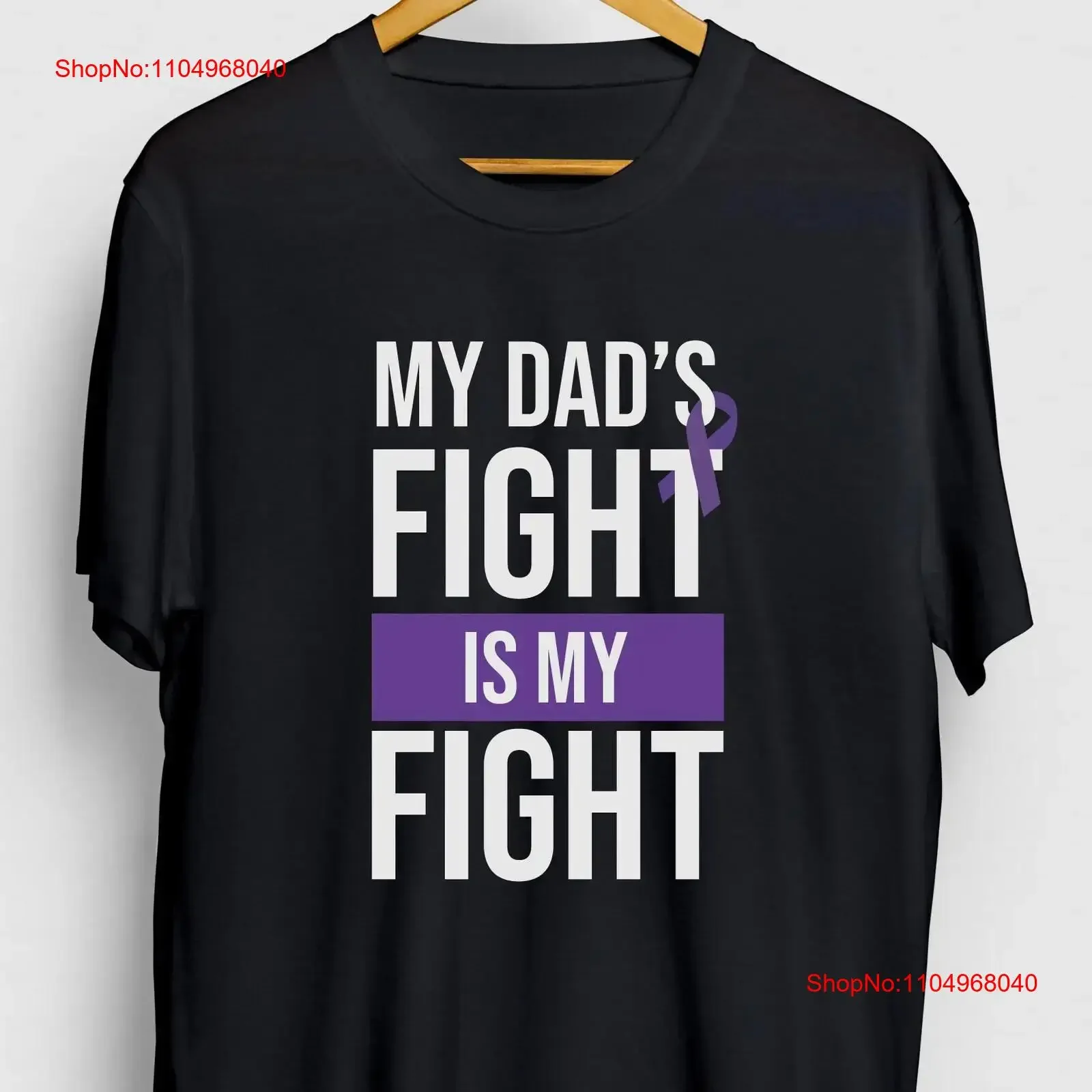 

Testicular Cancer T Shirt My Dad's Fight Is Youth vintage Washed Top For Everyday Wear homme Stretched Unisex Stylish