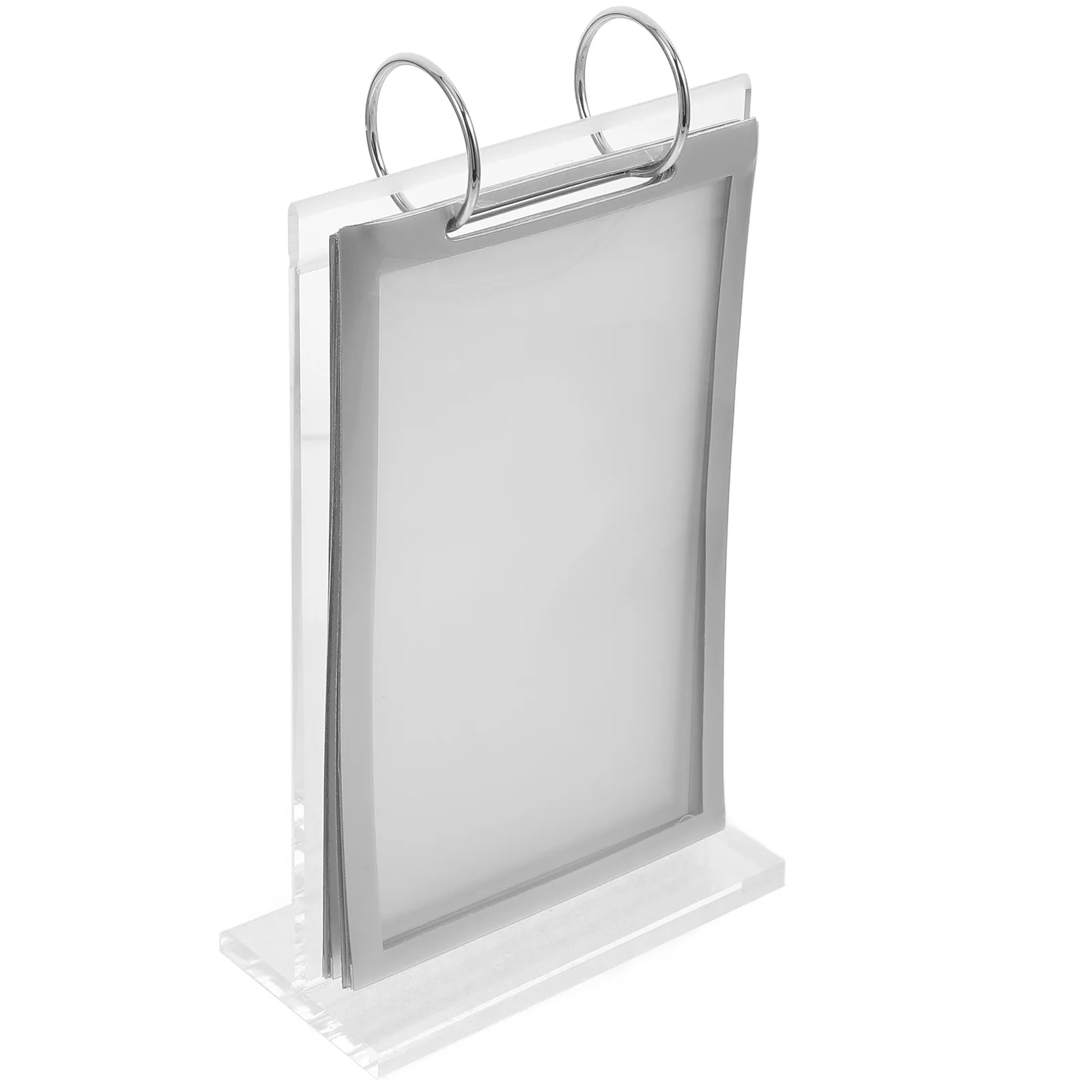 

A6 Vertical Menu Menu Display Stand Holder 100mmx148mm Display Stand for Restaurant Office Home Lightweight Easy Use