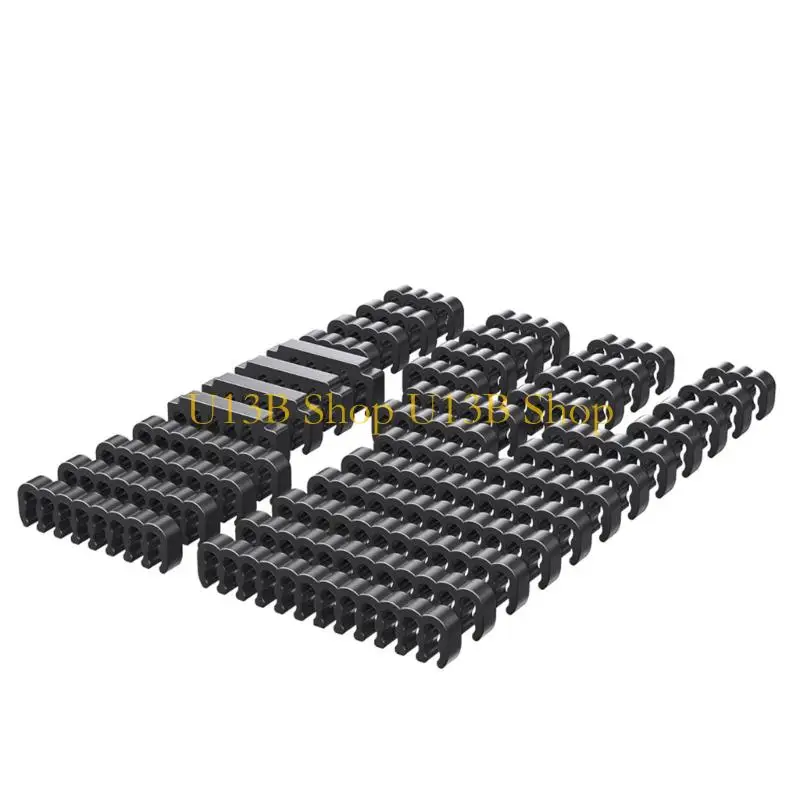 U13B Computer Cord Manager Grip For 2.0-2.4mm Cables Combs 3