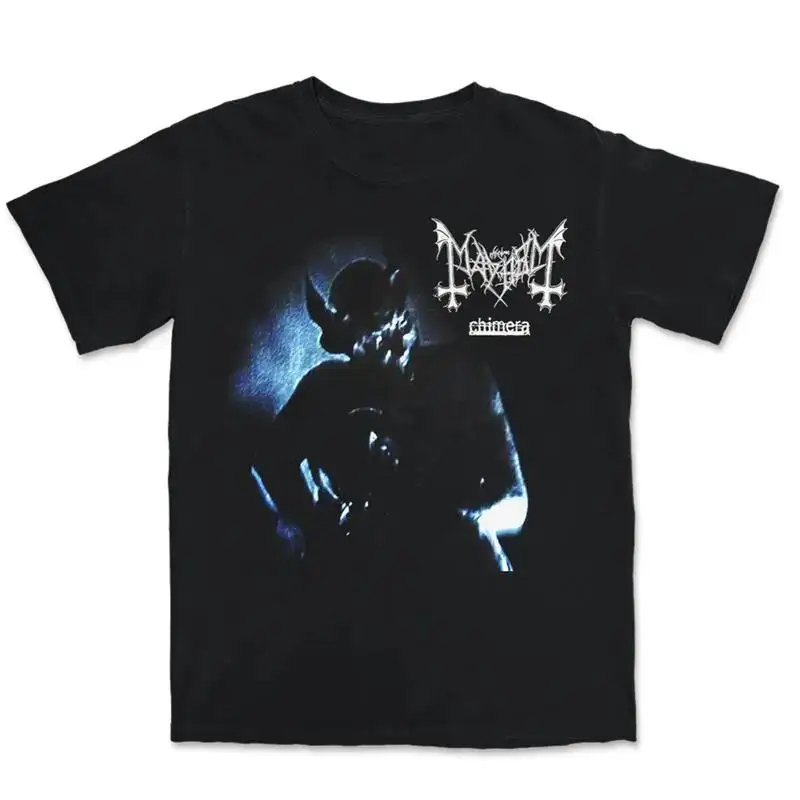 Camiseta de manga corta de la banda Mayhem Chimera Album, talla completa S a 5XL, MD233