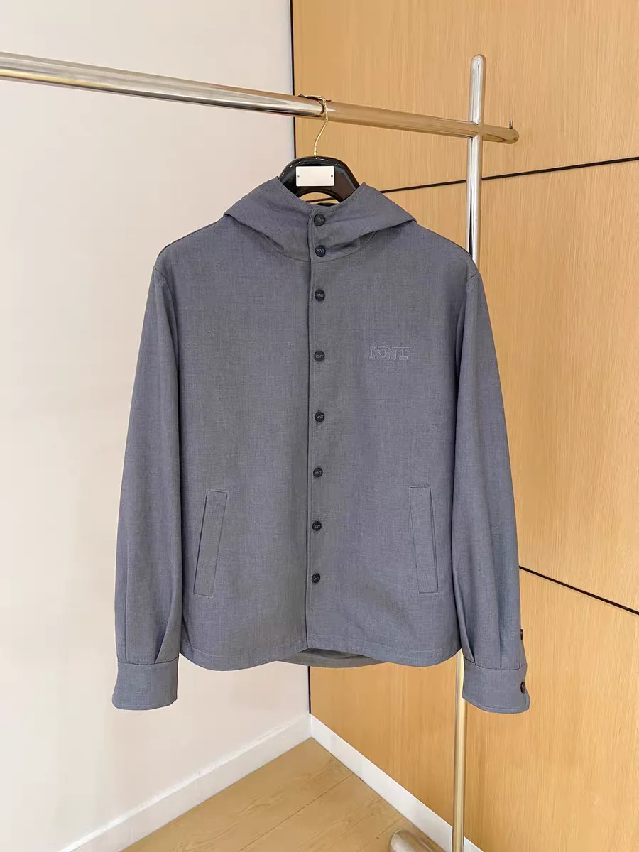 

Kiton hooded snap-down shirt jacket