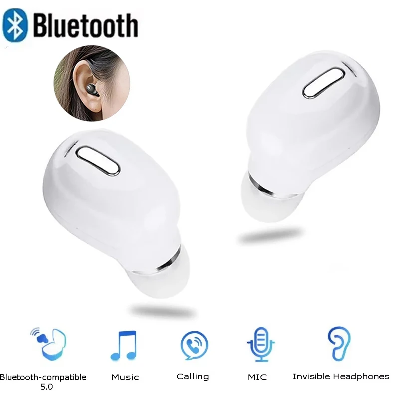 HiFi Music Gaming Headphones Mini Wireless Earphones Sport Headset For iPhone Xiaomi Huawei Phone Travel Portable Audio Gear Kit