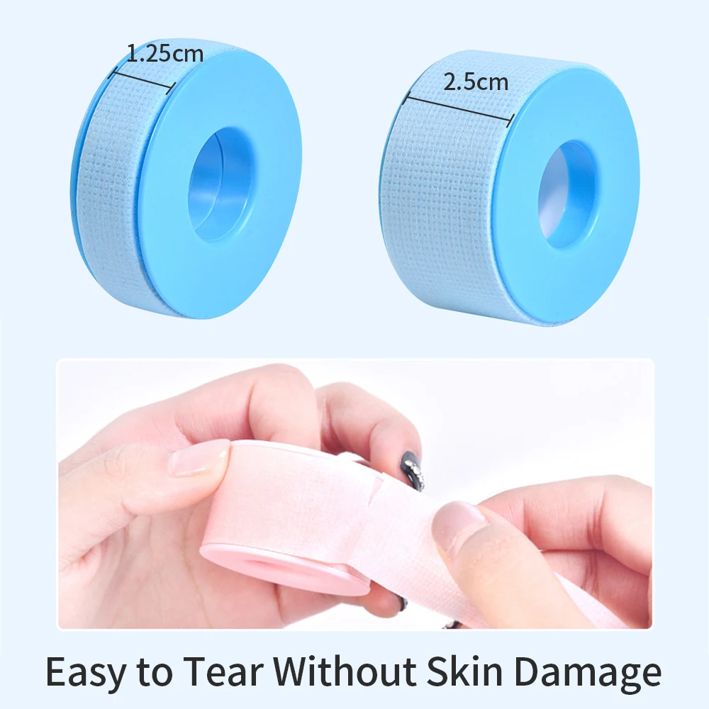 Micropore Tape for Eyelashes Lashes Extension Supplies Makeup Tools Eyelash Tapes Silicone for Under Eyes Breathable Lash Tape