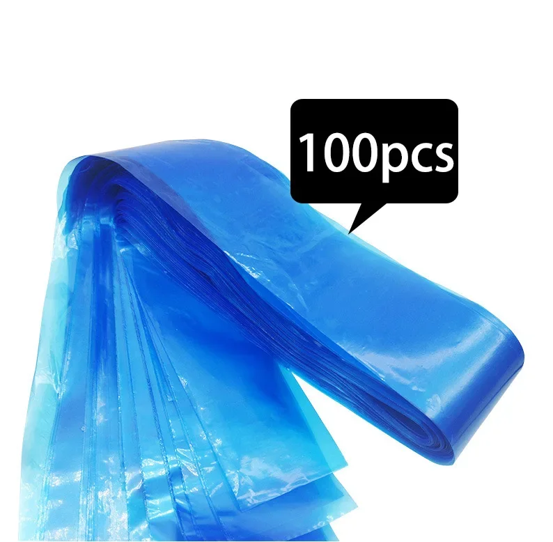 

100Pcs Blue Tattoo Clip Cord Sleeves Bags Supply Disposable Covers Bags for Tattoo Machine Professional Tattoo Accessory