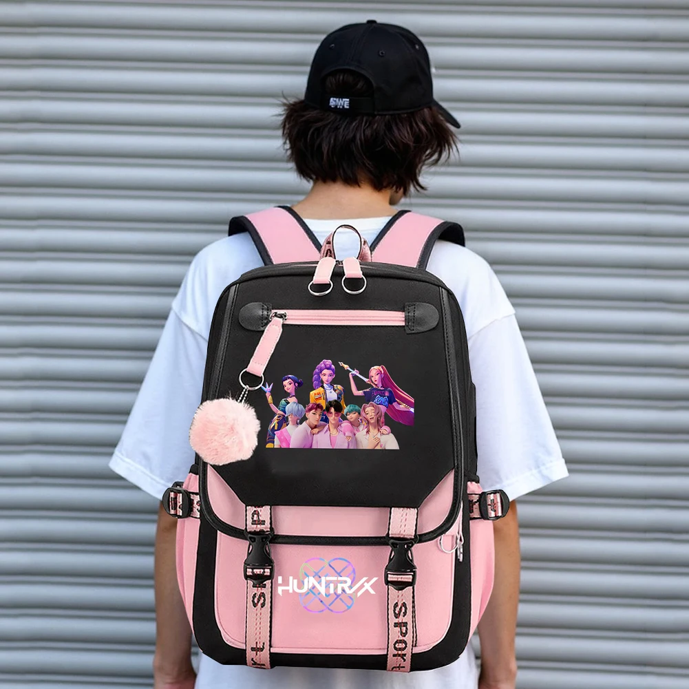 Demone Hunter Rugzak voor Kid Girl Back School Gift Schooltas Y2K Leuke Anime Print Vrouw Reizen Casual Grote Capaciteit Rugzak