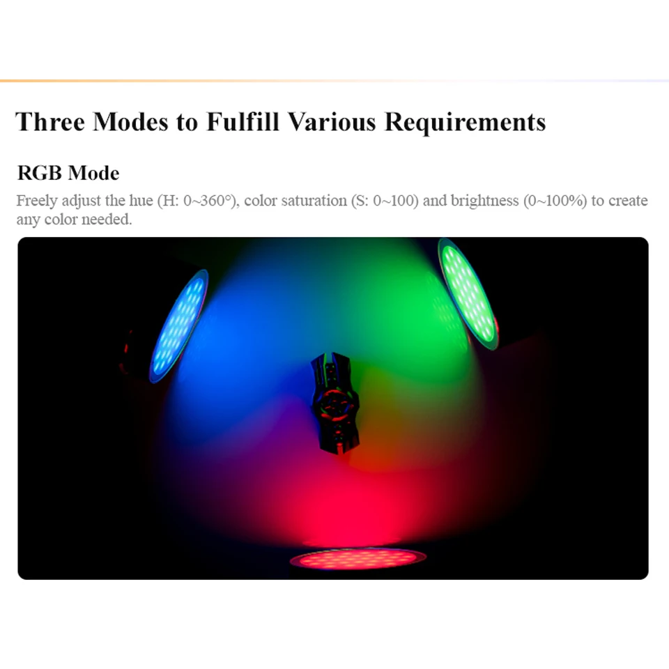 Godox R1 Okrągłe Mini Światło RGB z Kreatywnymi Efektami, Wbudowane 14 Efektów Specjalnych, 2500-8500K, Kieszonkowe Światło do Vlogów