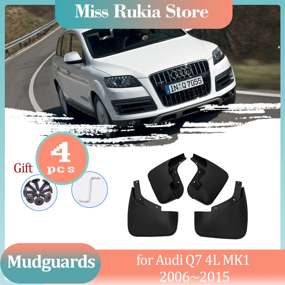 

4 шт. брызговики для Audi Q7 4L MK1 2006 ~ 2015 2007 2008 2009 автомобильные брызговики переднее и заднее колесо крыло часть аксессуары