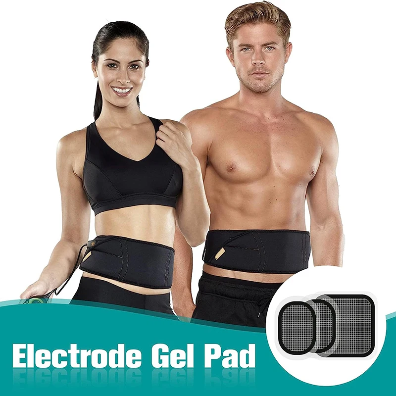 3 almohadillas de repuesto de gel genéricas, almohadillas de electrodos compatibles con accesorio de cinturón Abs Slendertone