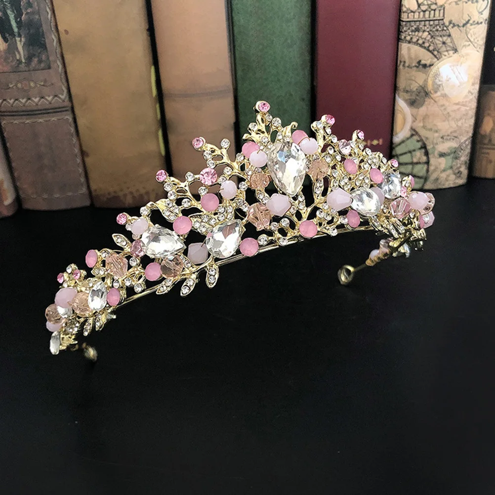 

Children Crown Decorative Birthday Headdress Girls Kids Tiara Alloy Exquisite Prop Dancing Party Hair Accessories