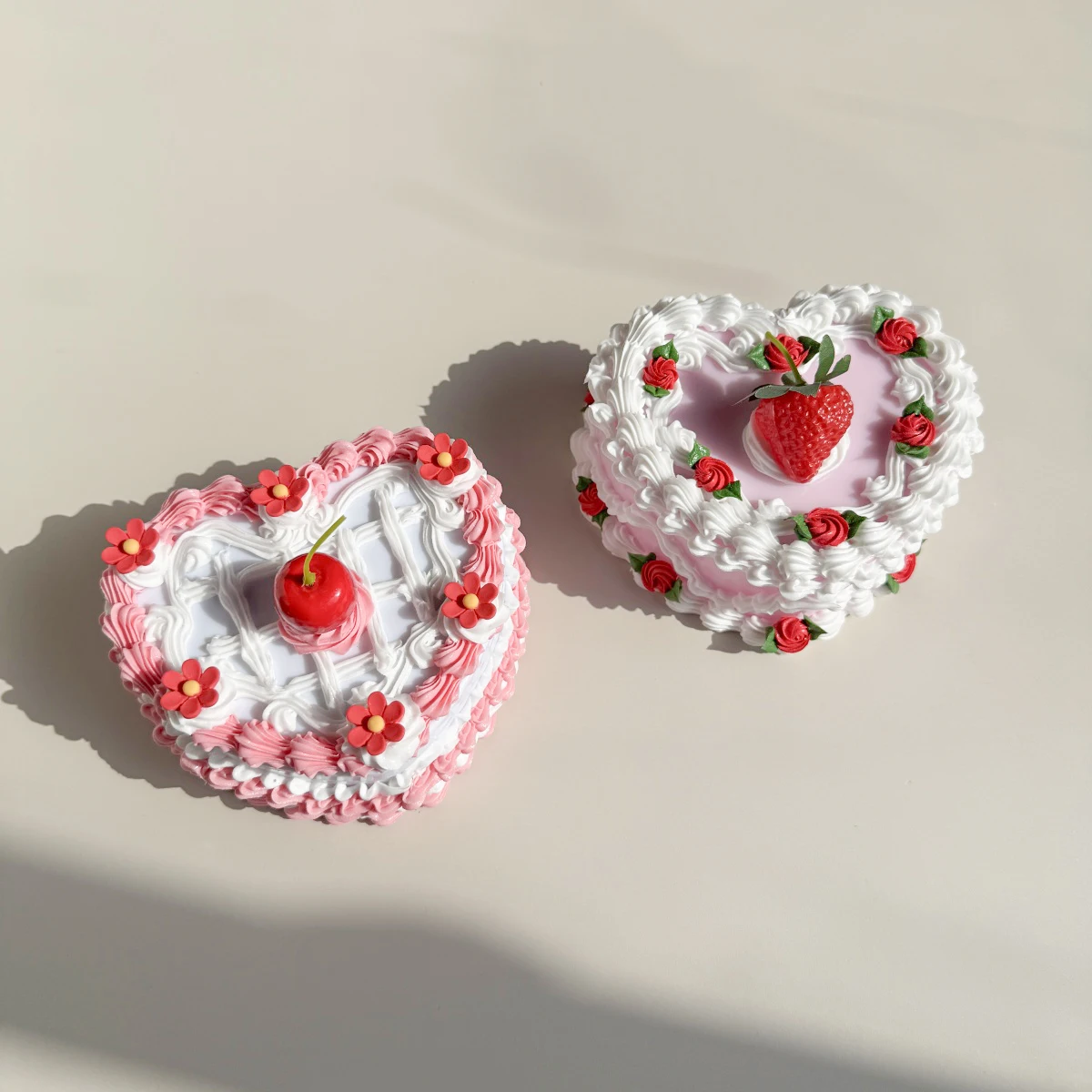 

Fake Cherry Strawberry Jewelry Box - Easter Decoration Gift, Cute Simulated Fruit Trinket Case, Realistic Home Decor