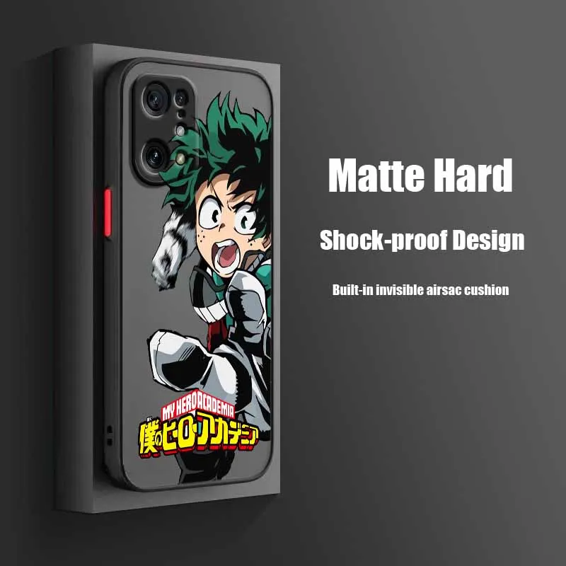 حافظة هاتف My Hero Academia لهاتف OPPO Reno 14 13F 13 8T 8Z 8 7Z 7 6Z 6 5 4 Pro Plus Lite حافظة هاتف ناعمة شفافة بلوري