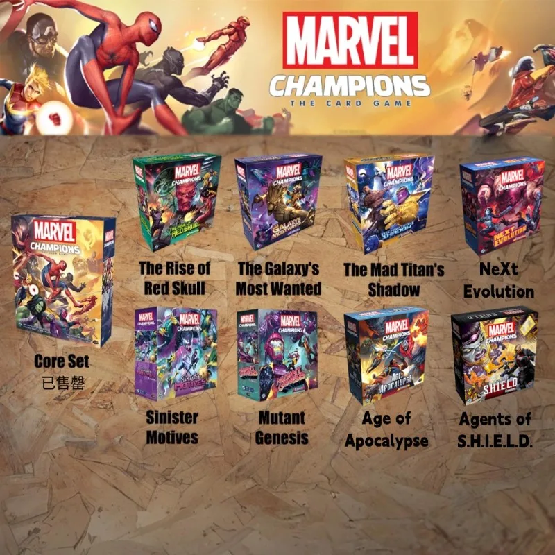 Genuine English Version Marvel Champions Large Expansion Board Game Hero Tabletop Game for Global Marvel Board Game