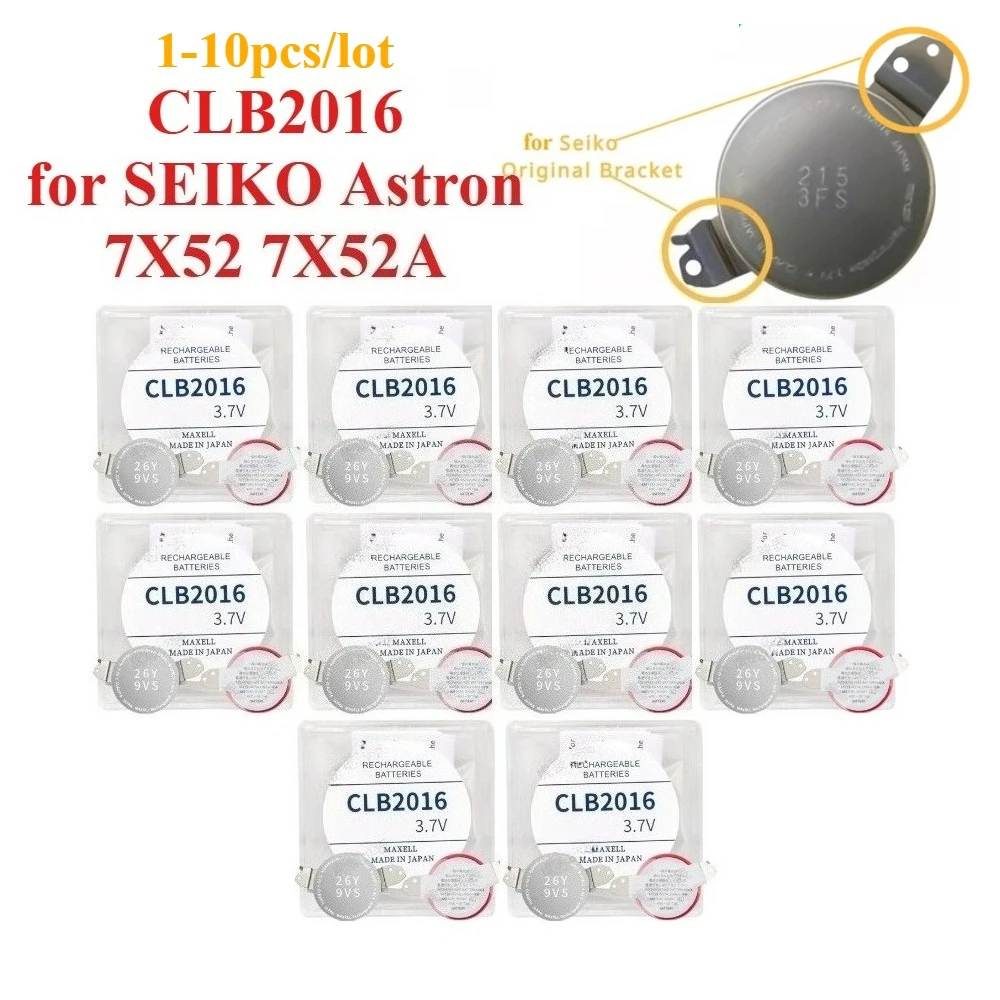 1-10pcs/lot New CLB2016 for SEIKO 3.7V Capacitor with Bracket Solar CLB-2016 for Seiko Astron 7X52 7X52A Integrated Circuit Chip