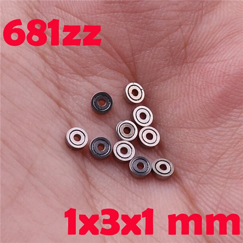 【Alleenoday!】30 stuks 681ZZ miniatuur mini-kogellagers metaal open microlager 1X3x1mm