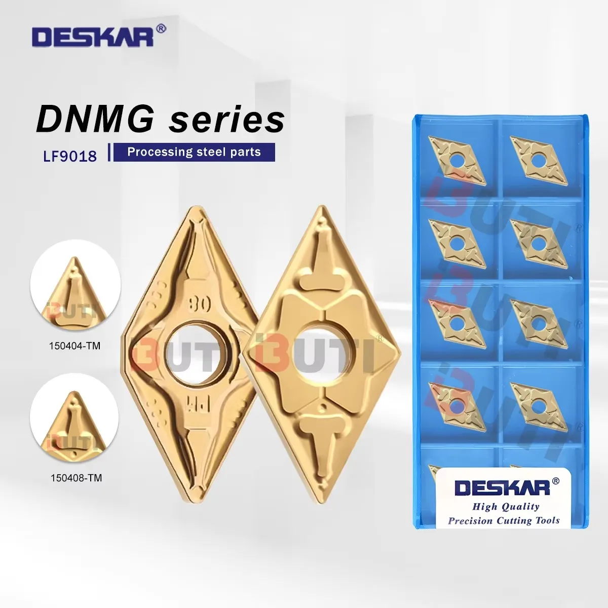 DESCAR 100% Original DNMG150408 DNMG150608 DNMG150412 TM PM DNMG150608RVF LF9018 Lathe Alloy Turning Tool Blade Processing Steel