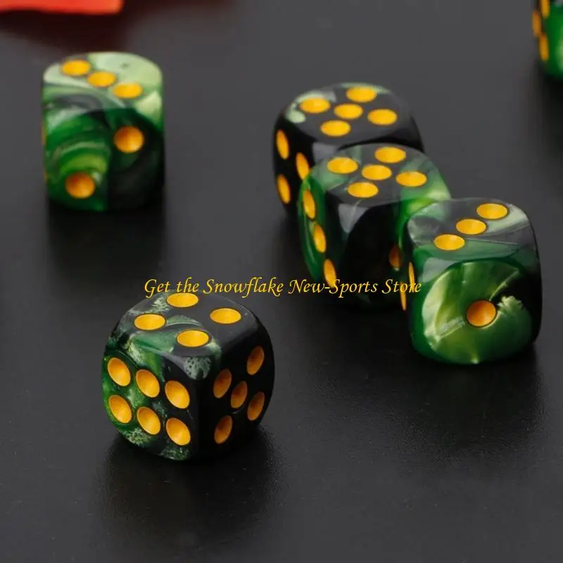 E56D 10 قطعة مكعب شفاف بستة جوانب 12 مم زاوية مستديرة طاولة محمولة للعب الألعاب #5