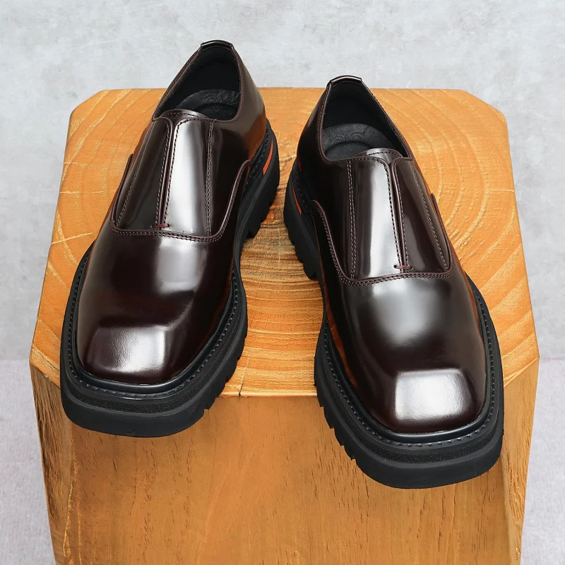 

Мужские классические туфли из натуральной кожи, винтажные, высококачественные, роскошные, элегантные, итальянские, черные, из натуральной воловьей кожи