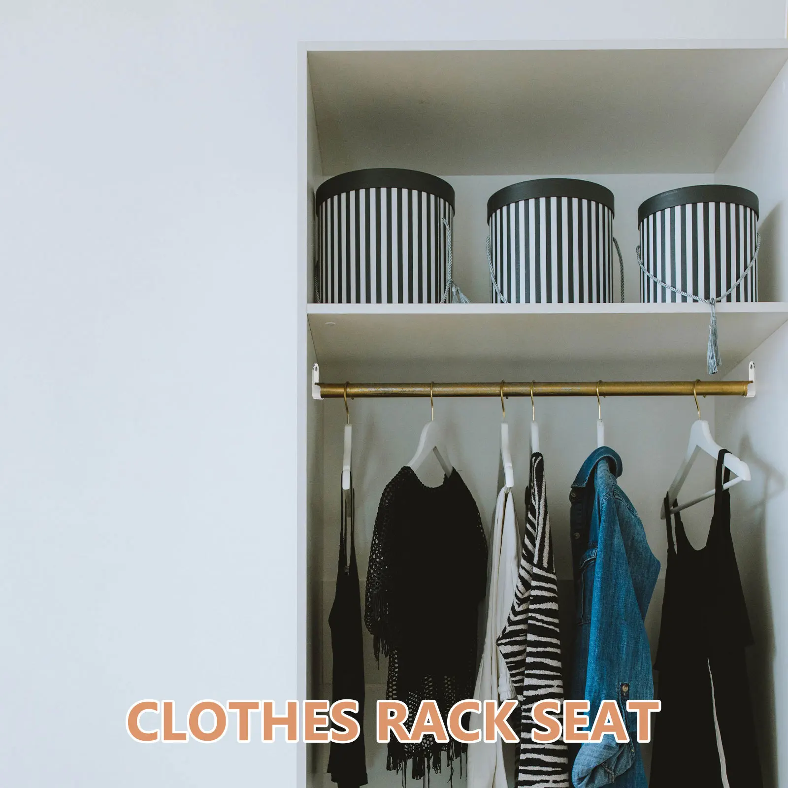 

10Pcs Closet Rod Mounting Hardware Thickened Zinc Alloy Rod End Supports High Density Construction Sturdy Reliable Support