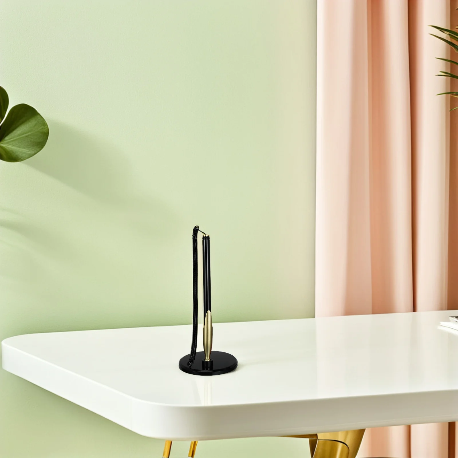 

4 шт. шариковая ручка с подставкой, надежная цепочка, идеально подходит для свадебной церемонии подписи, стойки регистрации, профессиональная настройка, черный, красный