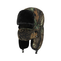 Outdoor Windproof Thermal Hunting Hat Men Women Winter Camouflage Lei Feng Hat For Cycling Hiking Skiing Mountaineering Fishing