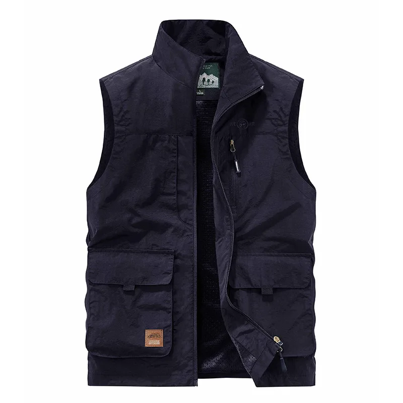 FGKKS Men's Utility Vest Solid Thin 6