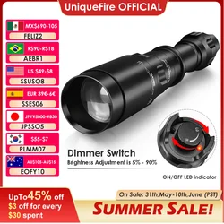 UniqueFire 1605 T38 Vcsel940 Vcsel850 IR LED FlashLight Dimmer Swtich Indicator USB C Rechargeable 18650 Torch Max.1500 Meters