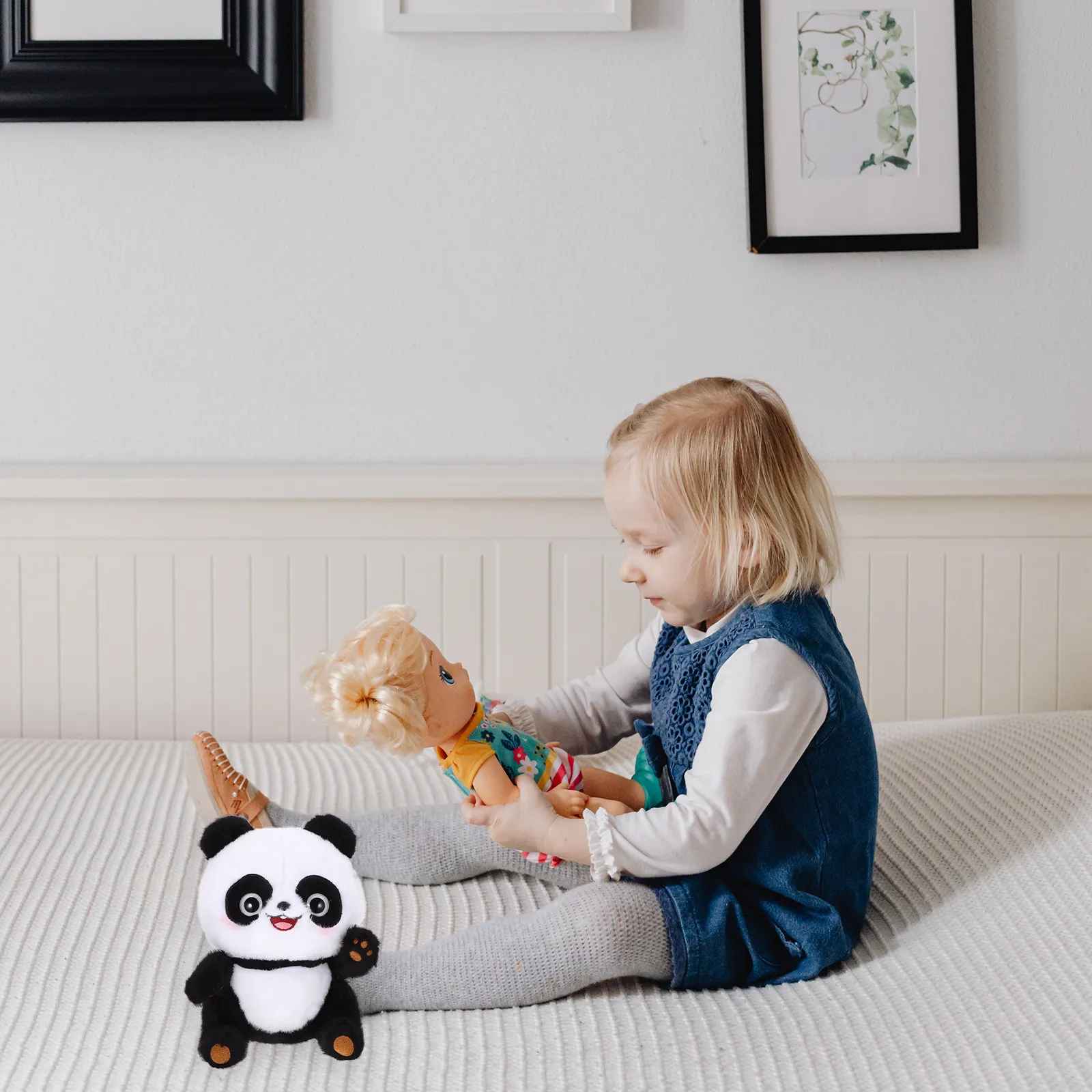 

Lovely Simulation Panda Stuffed Animal Exquisitely Crafted Comfortable Cozy Home Decor Pillow Plaything Birthday Gift for Girls