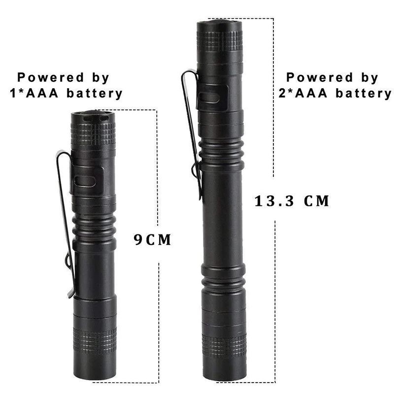 Mini Portable LED Pen Light With Clip Ultra Bright High Lumens Pocket Handheld Flashlight Torch For Camping Outdoor Emergency