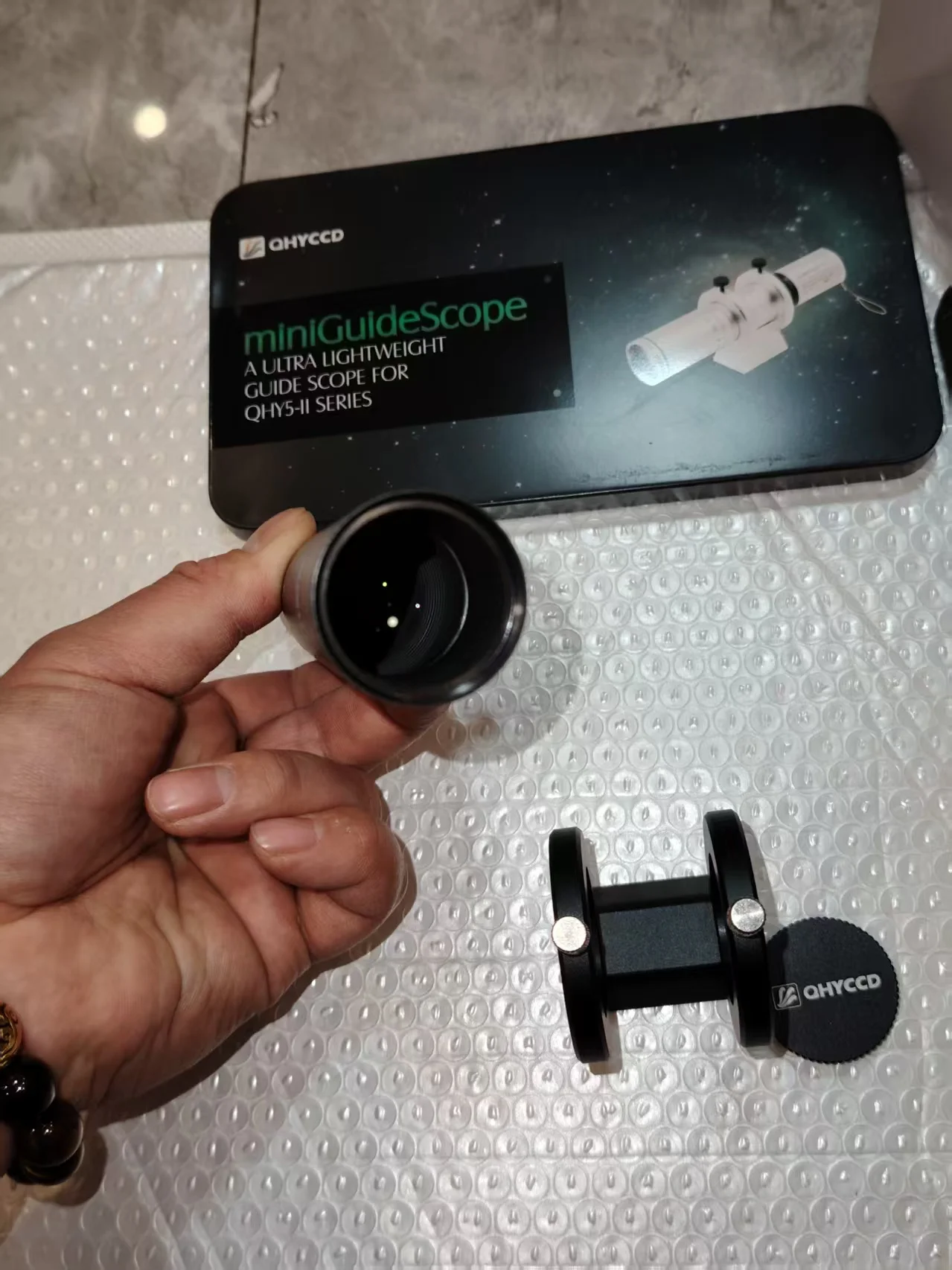 QHYCCD Mini Star Guide Mirror MiniGuidescope with Adjustable Focus And Bracket for QHY Planetary Camera