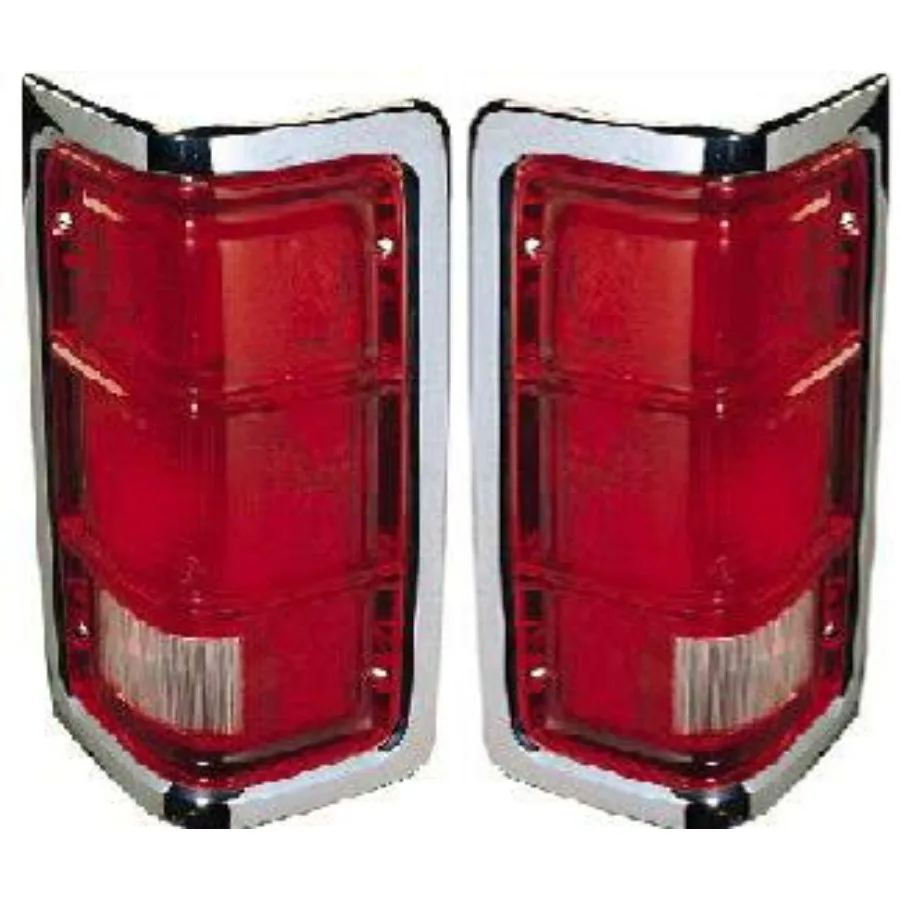

Tail Light Set Compatible with 1981-1993 Dodge D150 W250 D250 W150 D350 Fits 1981-1996 Dodge Ramcharger Driver and Passenger Si