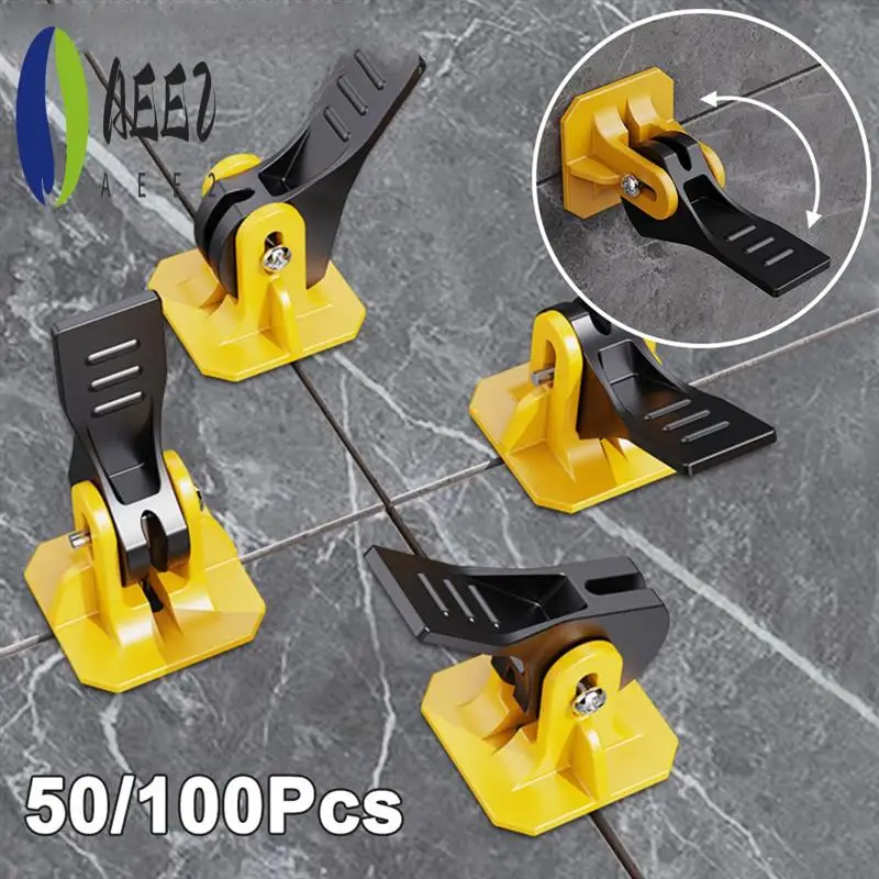 

AEE2-Floor Tile Leveling System Clips Leveling Adjuster Kit For Tile Laying Fixing Wall Construction Tools