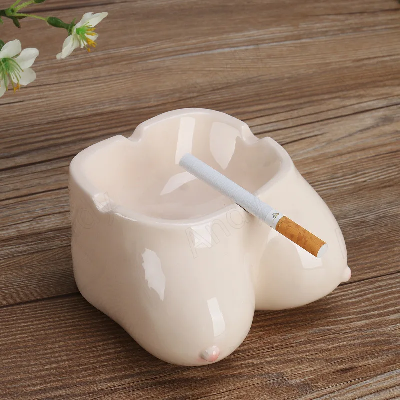 European Ceramic Ashtray Creative Body Art Western Restaurant Table Ash Tray Living Room Funny Modern Ornaments Home Decoration