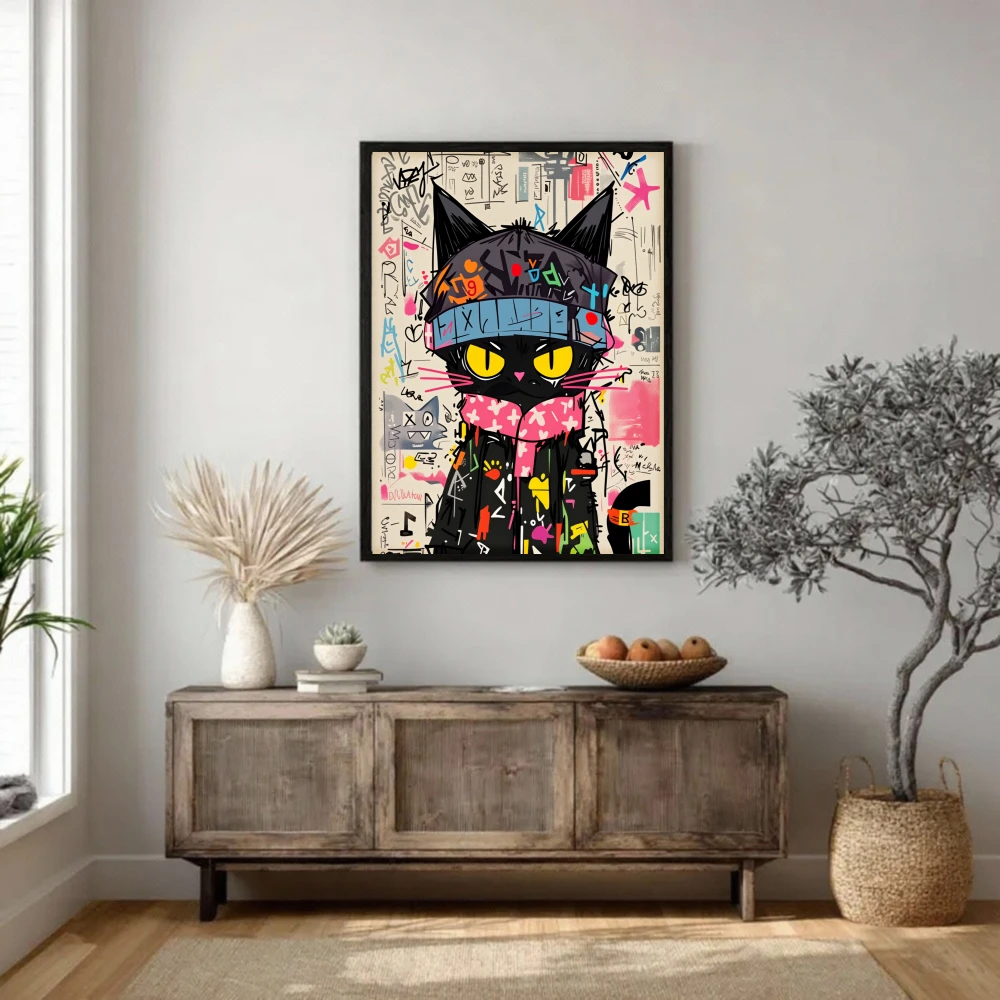1 customized cool cartoon poster with a strong sense of energy, suitable for decorating offices, bedrooms, and living rooms