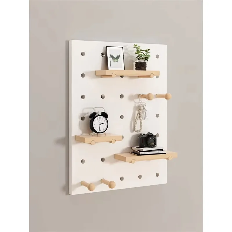 Wooden Nail Panel Modular Display Tissue Storage Wall Mount