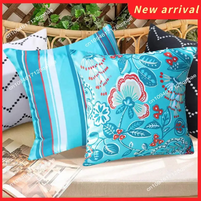 N89R Pack Of 2 Outdoor Waterproof Pillow Covers 18X18 Modern Cute Pattern Decorative Square Outdoor Throw Pillow Covers