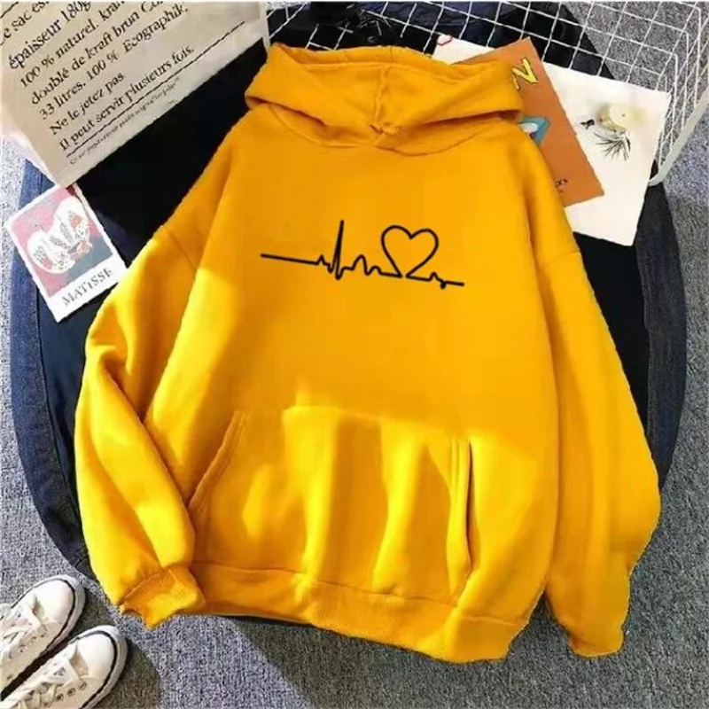 

Women's Loose Hoodie Autumn Casual Harajuku Oversized Pocket Hoodies Sweatshirt