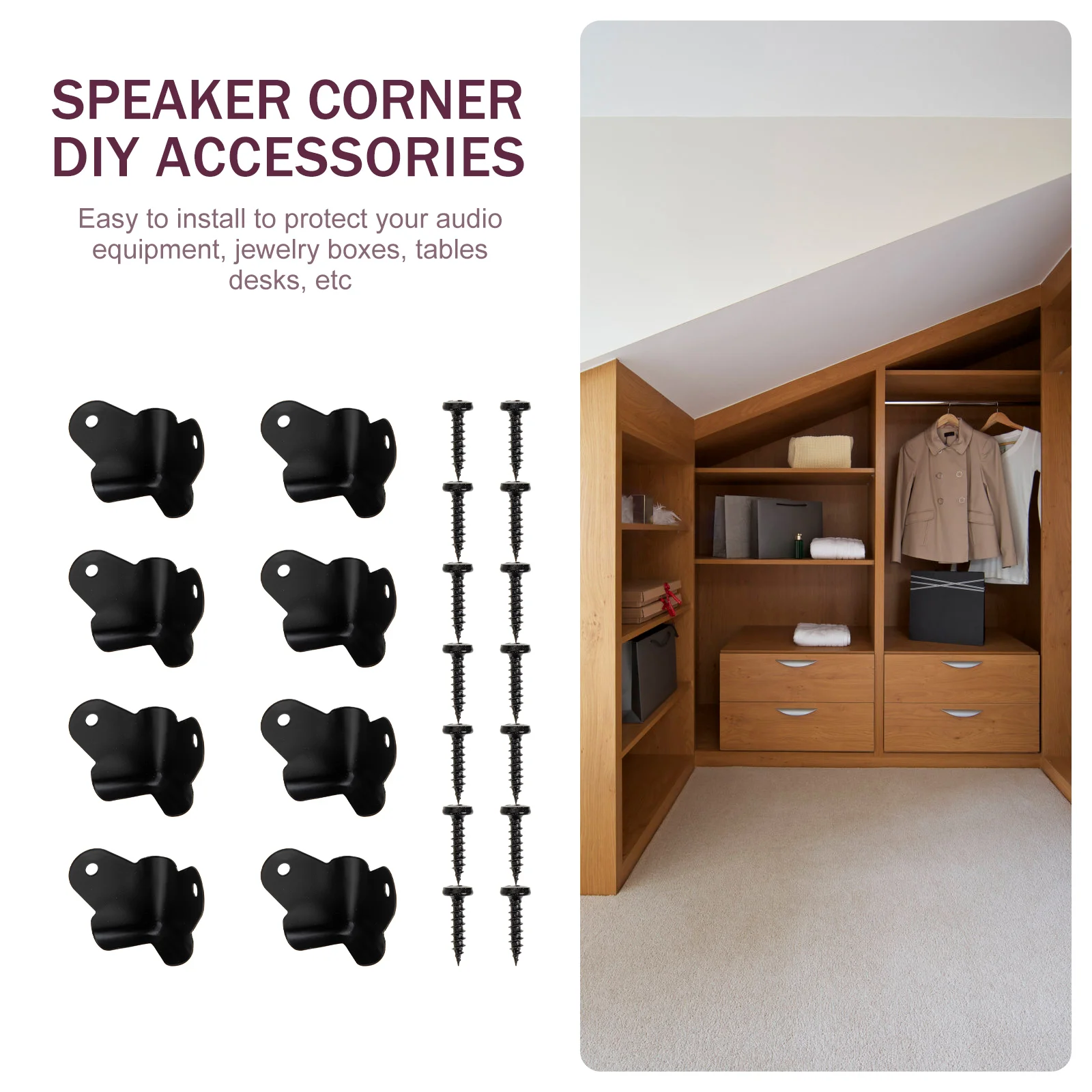 Speaker Protection Corner Protectors Angle Guard Speakers Cabinet Furniture Practical Iron Accessories