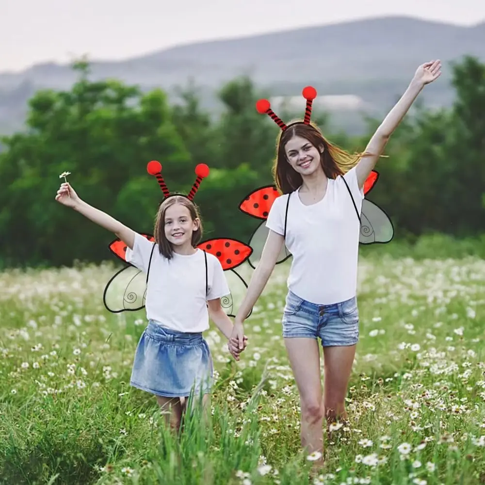 Lightweight Bugs Cosplay Wings Insect Handmade Craft Kids Party Wings Sparkle Elastic Straps Costume Wings Halloween Party