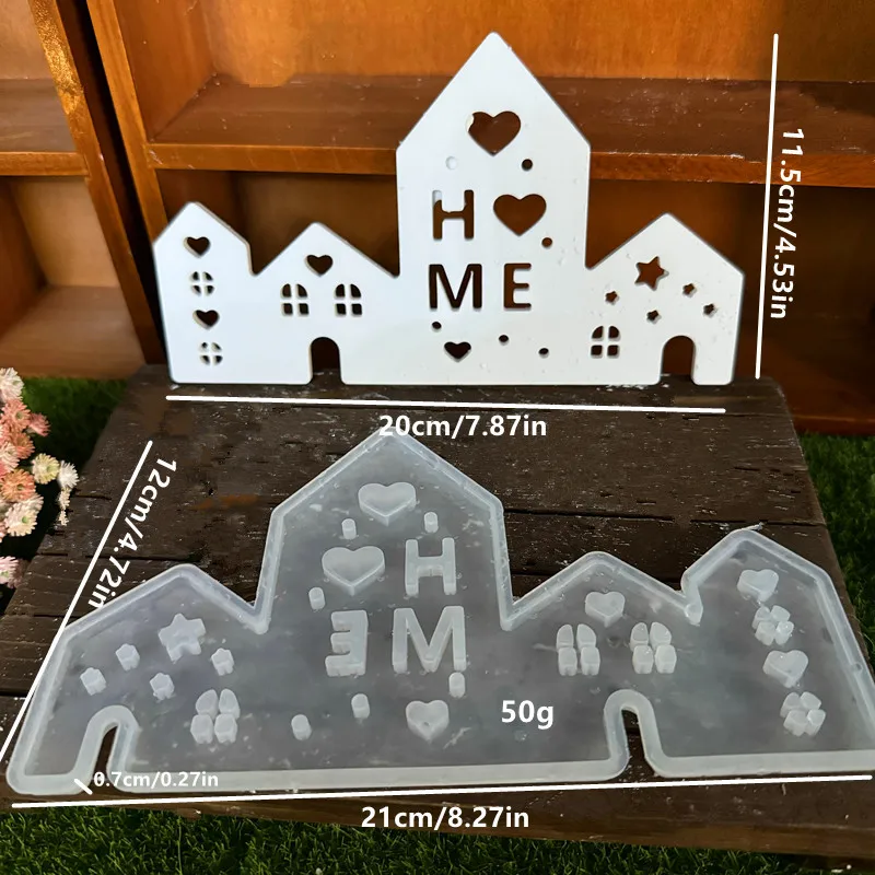 Lighting Splicing House Decoration Silicone Mold House Decoration Lamp Mold House Splicing Gypsum Drip Glue Mould Home Ornament