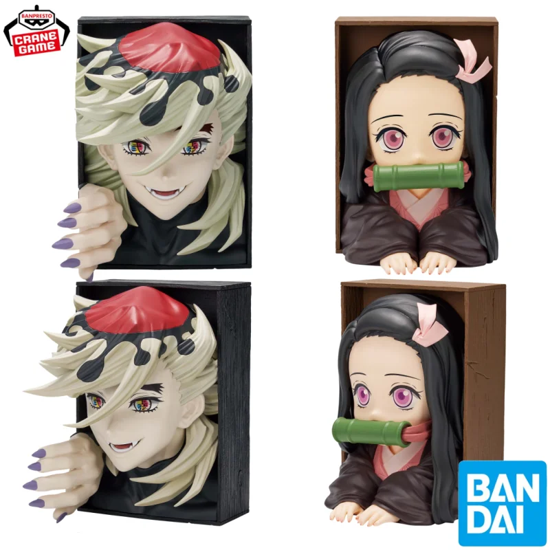 

Оригинальная фигурка Bandai HYOKOFIG Demon Slayer Doma & Nezuko, аниме-фигурка из ПВХ, настольная декоративная модель, игрушка, подарок на день рождения для мальчика, в наличии