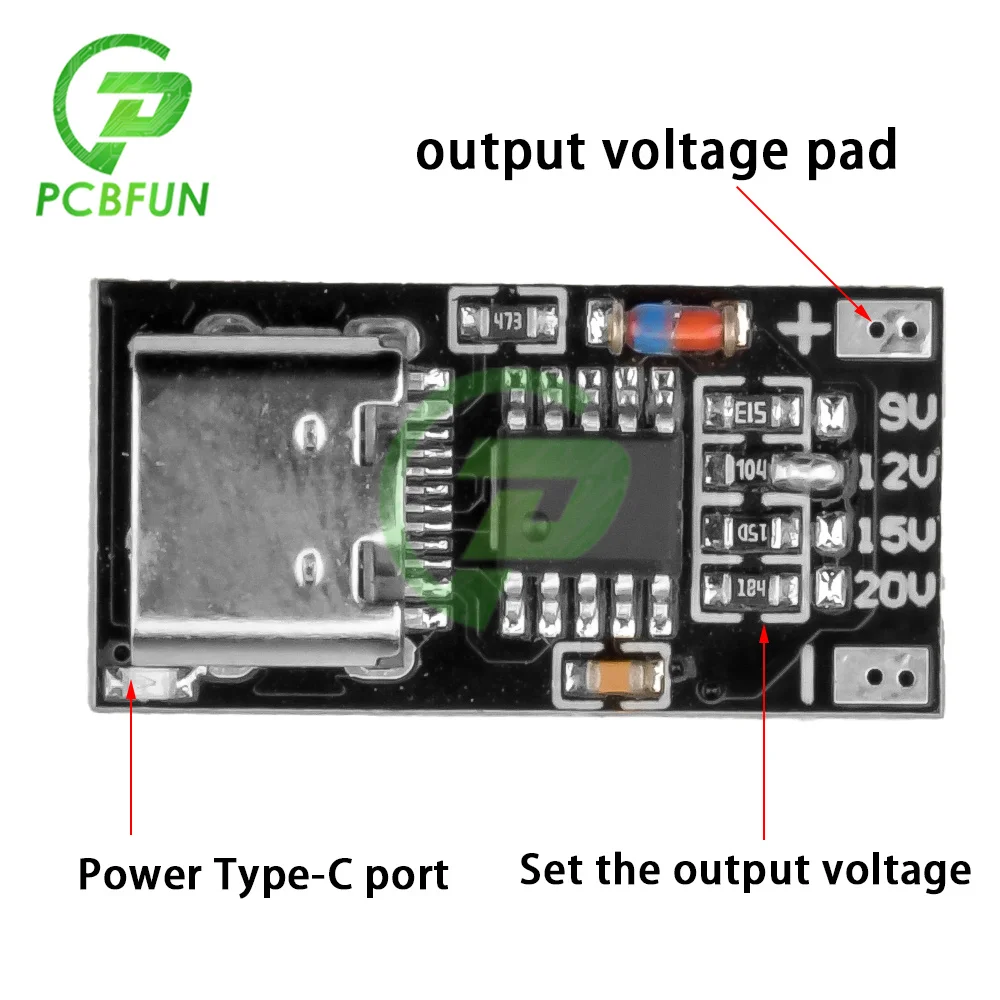 

PD/QC decoy board fast charging USB boost module Type-c Support multiple fast charging protocols Maximum support 5A