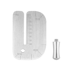 Leather Pulling Board Practical Cutting Ruler Tool Punching Puller Stainless Steel Press Plate Leather Cut Auxiliary Accessories