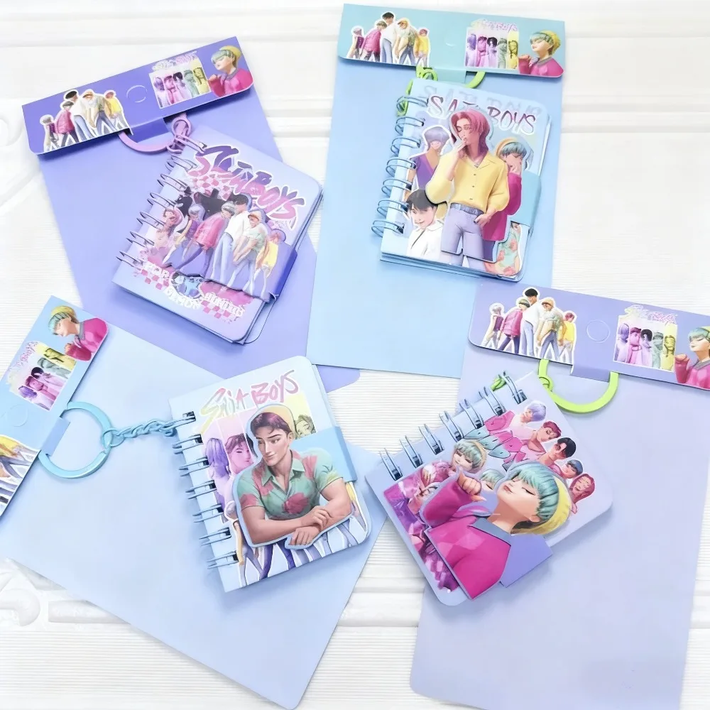 สมุดโน้ตมินิ Kpop Demon Hunters ลายการ์ตูนอนิเมะ 4 เล่ม รุ่นรูมิ มิรา โซอี้  ขนาด 5.2*7 ซม. ของขวัญสำหรับเปิดเทอม