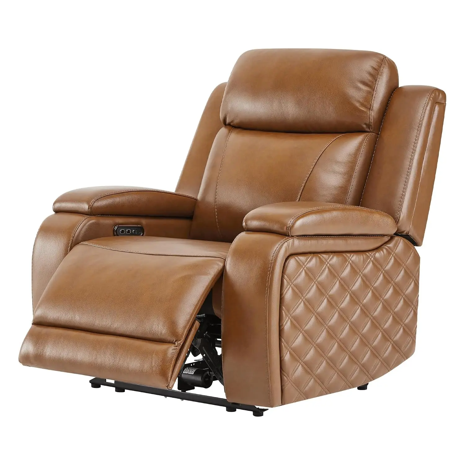 Zero Gravity Power Recliner Chair for Adults, Saddle Brown, Customized